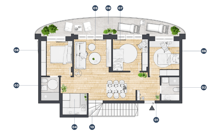 Penthouse 1 - Luke Sucica, Cenzar Nekretnine Subotica